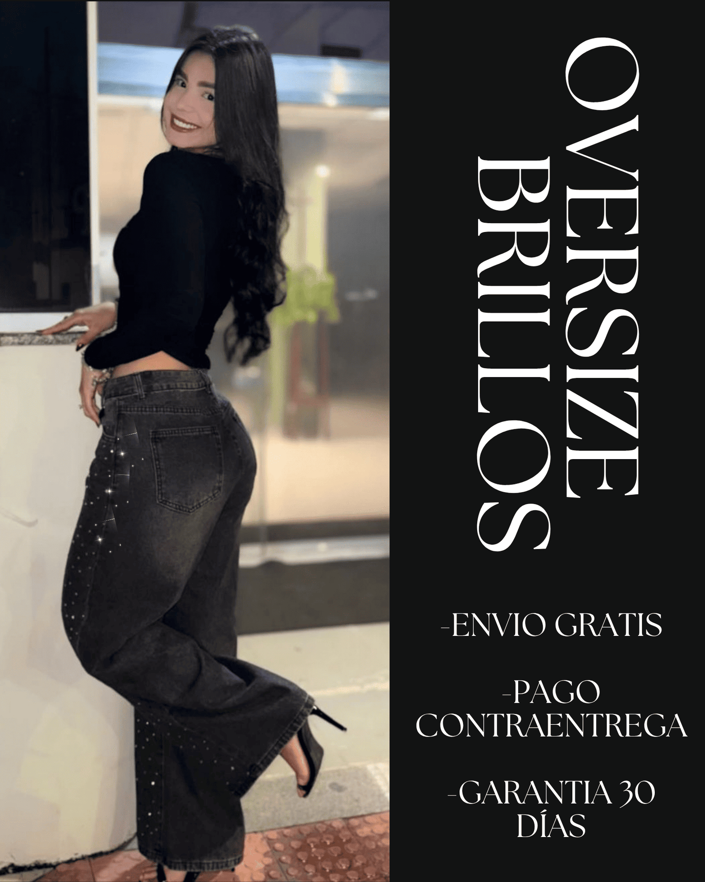 JEAN OVERSIZE BRILLOS®