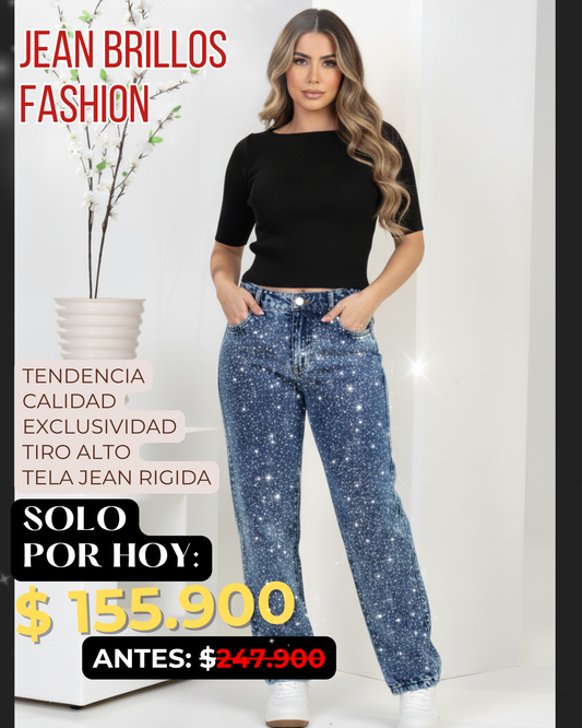 JEAN BRILLOS VOREALES AZUL®